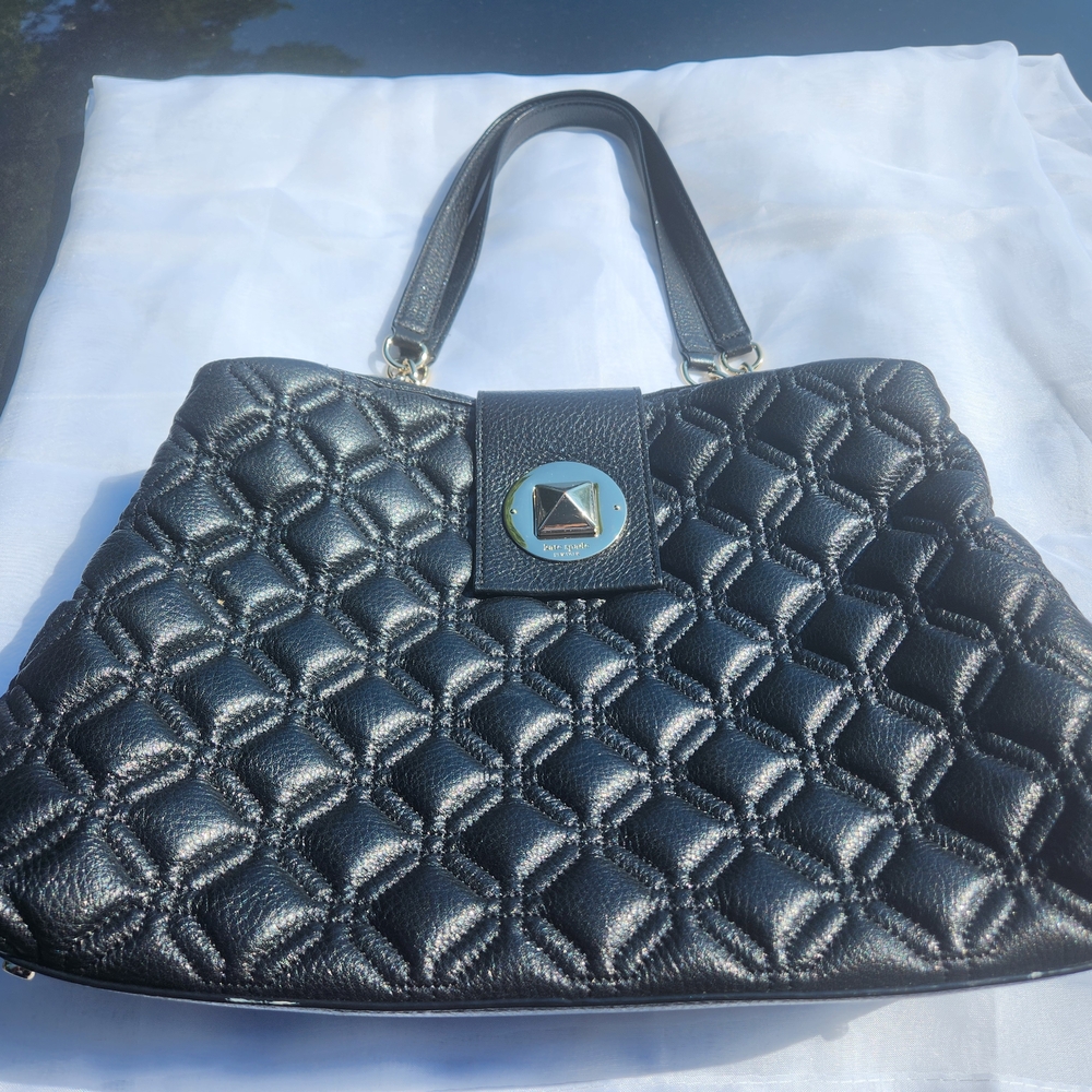Kate Spade Black Quilted Shoulder Bag